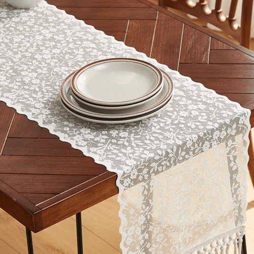 Lace table runner wedding - table,