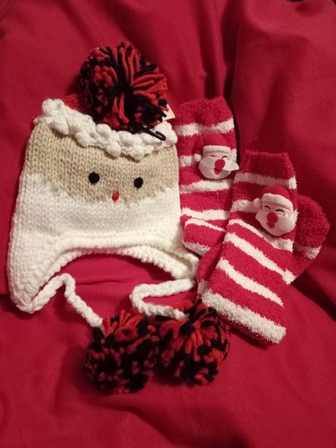 New look santa knitted hat - santa,