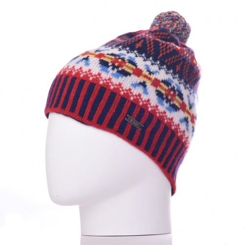 Merino wool fair isle - merino, red