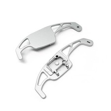Silver Paddle Shifter Lever Extensions For VW Golf MK5 MK6 VI R32 R GTI TSI DSG