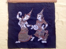 Ethnic painting on material
