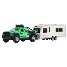 Pickup Truck with Motorhome