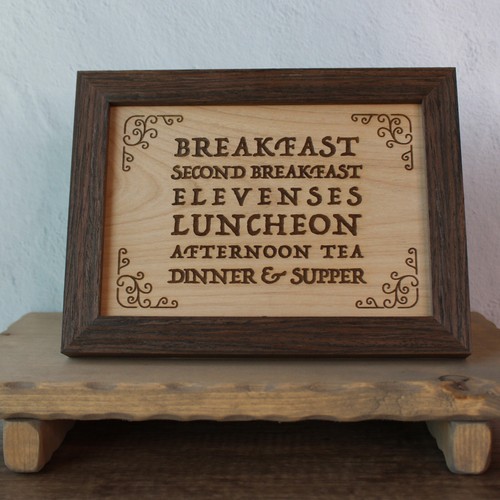 Hobbit meal sign - wall, art