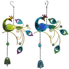 Peacock Design Wind Chimes Hanging Bells Garden Yard Home Wall Window Decor
