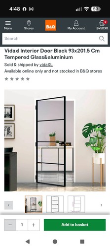 Vidaxl interior door - vidaxl, black