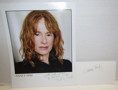 Nancy fish autographed picture - fish,