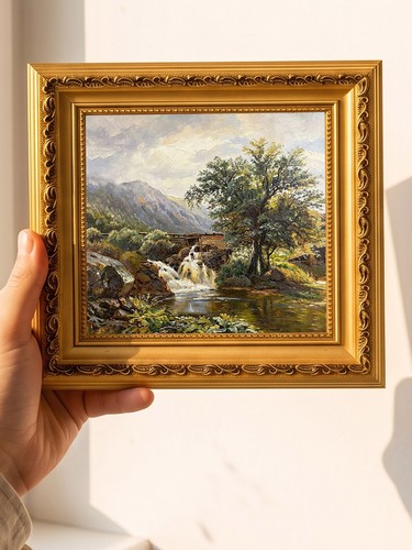 Mountain waterfall stream - mountain,