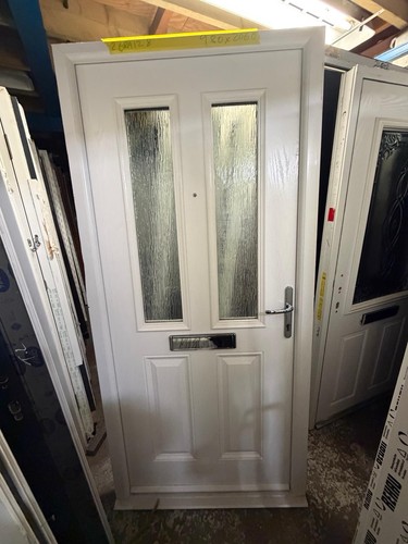 New composite front door white - composite,