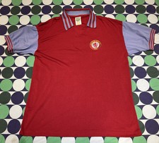 Score Draw ASTON VILLA Retro 1980 (74-81) Football HOME Shirt *SIZE: XL*