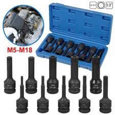 10pc CR-MO 1/2” Drive Spline