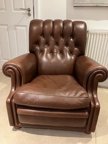 Leather armchair