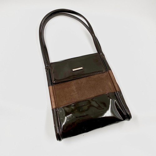 Gucci brown patent leather - patent,