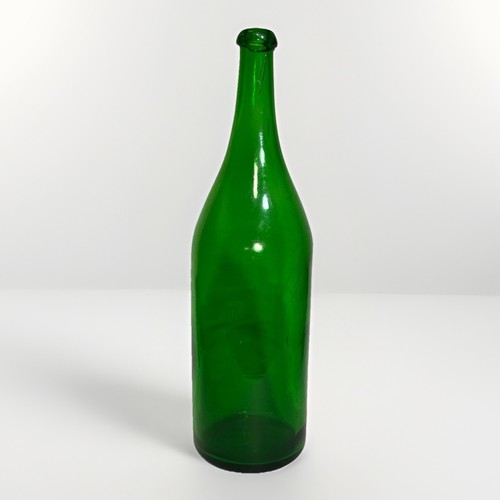 Antique green glass demijohn - green,