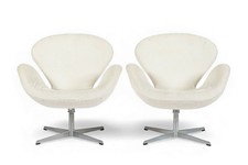 Mid Century Danish White Swan