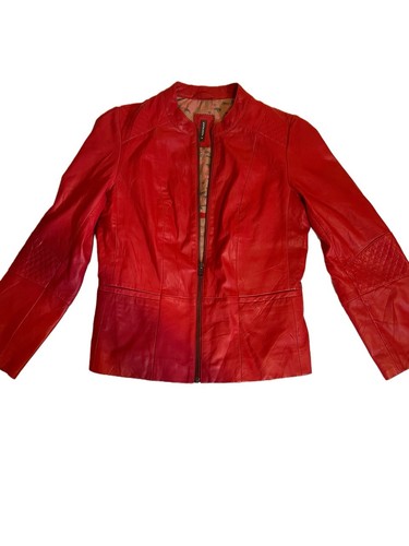 Red leather vintage y2k style - leather,