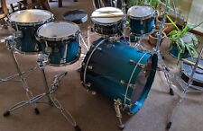 Tama Starclassic Maple 5 Piece Drum Set Marine Blue Fade (MBF) Brushed Nickel