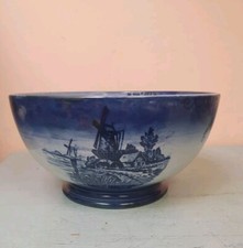 Antique Royal Bonn Delft Serving Bowl, Perfect For Spring Bulbs 