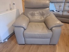 Leather Sofa & 1 Recliner Seat And One Normal Seat - Open To Offers£££