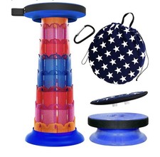 Telescopic Camping Stool Lightweight Folding Multifunction Portable Camping Seat