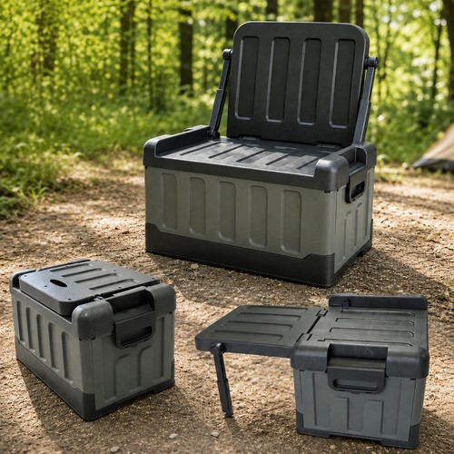 55l foldable camping storage - foldable,