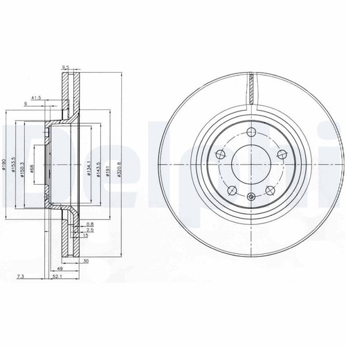 Brake disc pcs - ., front