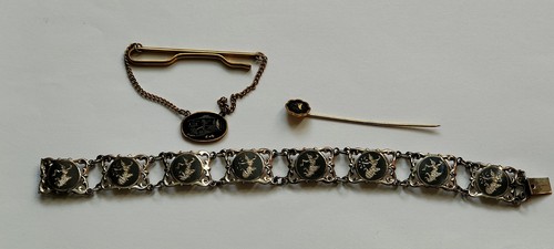 Vintage siam silver - silver, niello