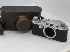 working vgc Yr.1952-3] Leica IIIf Red Dial RD Rangefinder Film Camera + case
