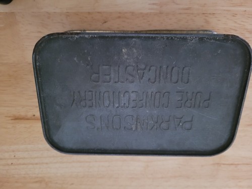 Chocolate tin parkinson s - chocolate,