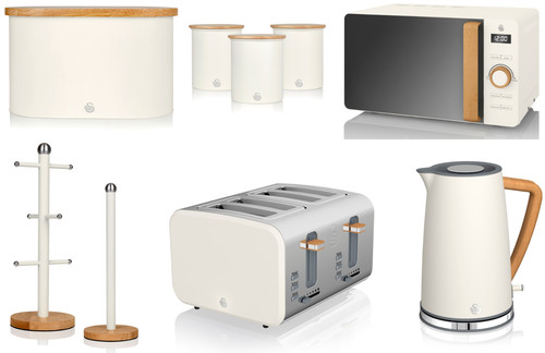 Swan nordic white kettle - white,