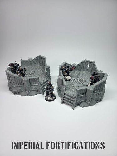 Sci imperial bunker terrain - sci-fi,