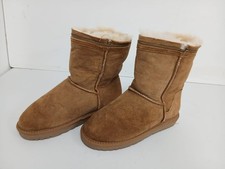 Zippy Ladies Brown Suede Faux