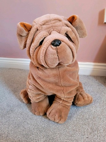 Vintage plush bulldog soft - vintage, toy