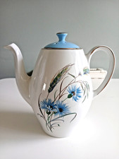 Alfred Meakin England 'Jayne' Coffee Pot featuring Cornflowers c.1950's- perfect