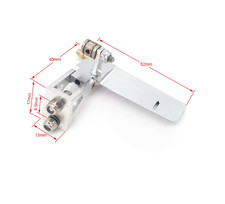 RC Boat Spare Aluminium Rudder Small (Silver) 52mm