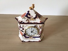 Masons Mandalay Ironstone Blue Vintage Display Clock for Any Room Very Good
