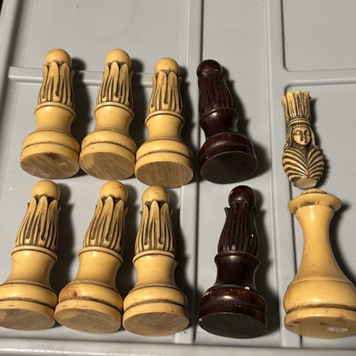 Victorian style chess pieces - victorian,