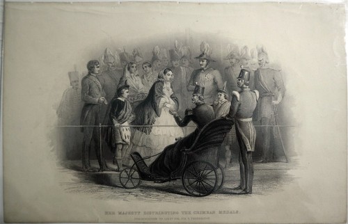 Queen victoria distributing - queen,