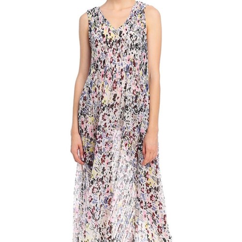 Ganni pleated georgette f3403 - georgette,