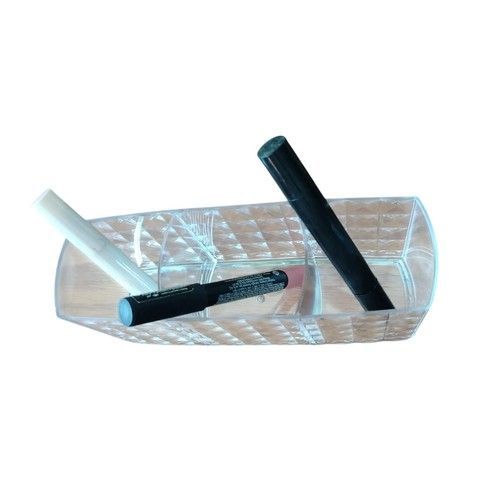 Clear acrylic makeup organizer - clear,