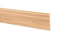 Lambs Tongue Solid Oak Skirting - choice of sizes, long lengths, prime grade