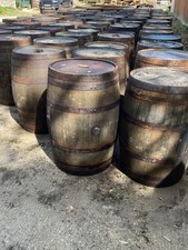 Whole Oak Whiskey Barrels, Garden Upcycle Bar Planters Recycling ♻️