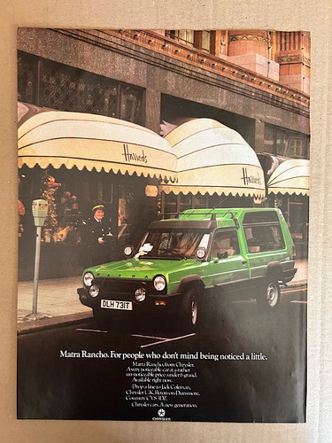 Matra rancho memorabilia - rancho,