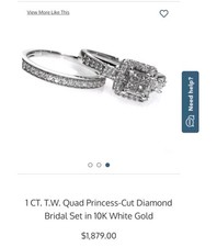 Zales 1 CT T.W. Quad Princess