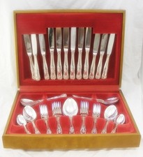 44 Piece Vintage Silver Plate