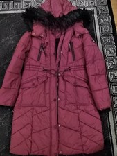 Burgandy Long Coat, Size M, Excellent Condition, Used As A Spare Coat