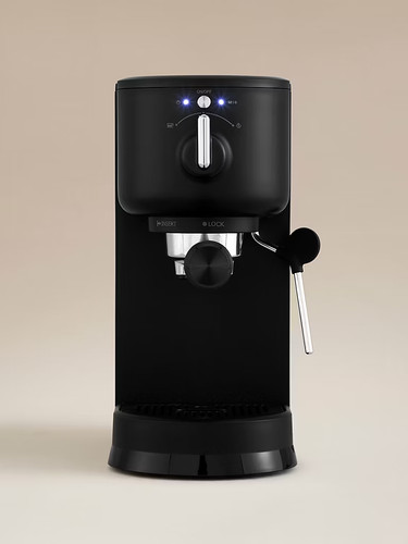 Black manual espresso coffee - espresso,