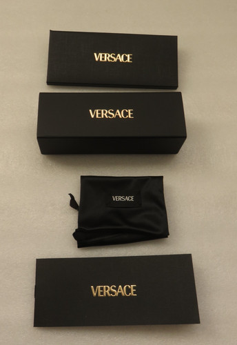 Versace hard black glasses - versace,