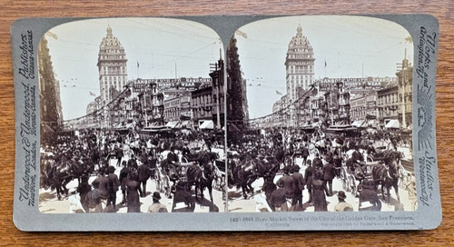 Market street stereoview - market,