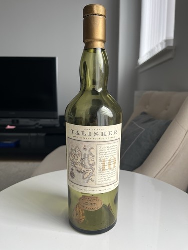 Talisker map label 1988 - 10,