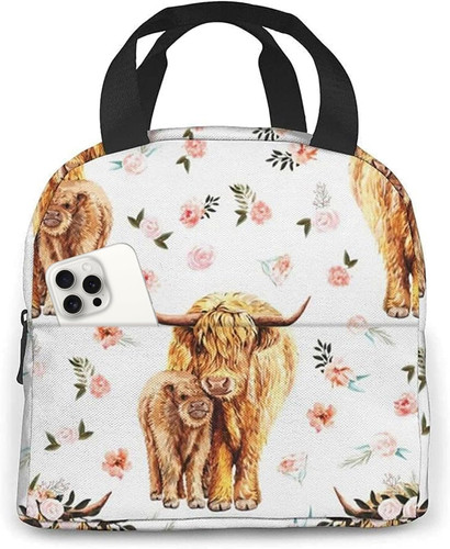 Highland cow spring pink - highland,